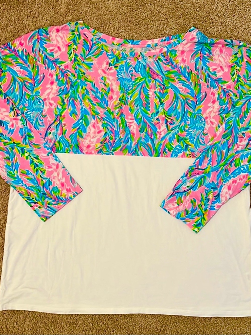 Lilly Pulitzer Multi Unicorn of the Sea XXL Finn Top